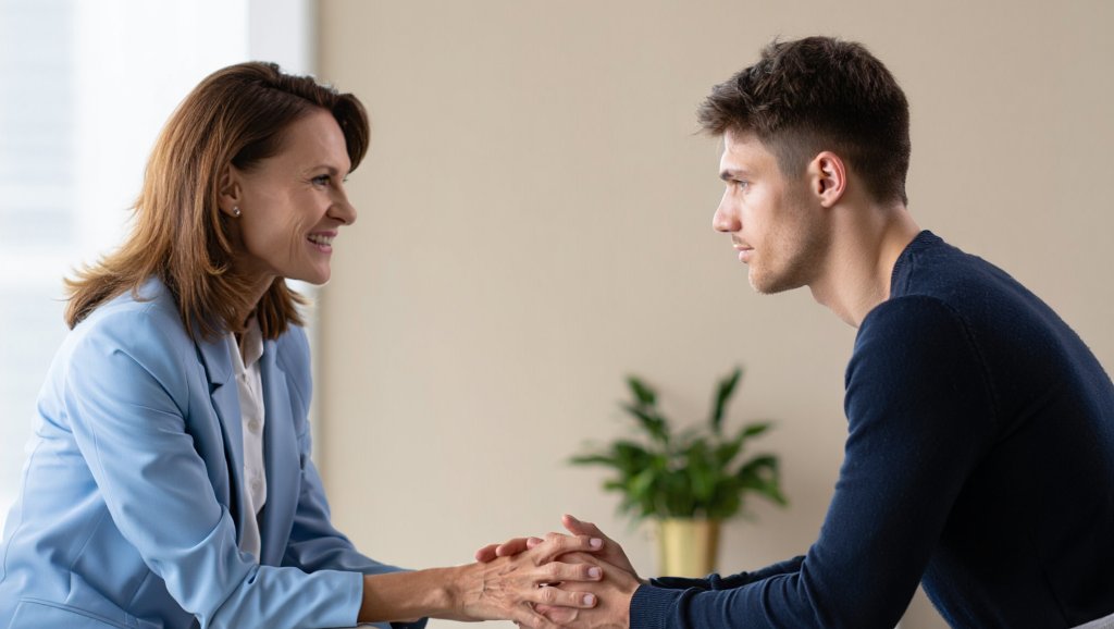 Прием у врача Мужчина на приеме у врача